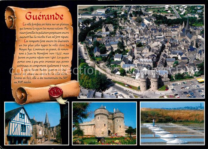 Guerande Fliegeraufnahme Burg Altstadt T?pferhaus Chronik