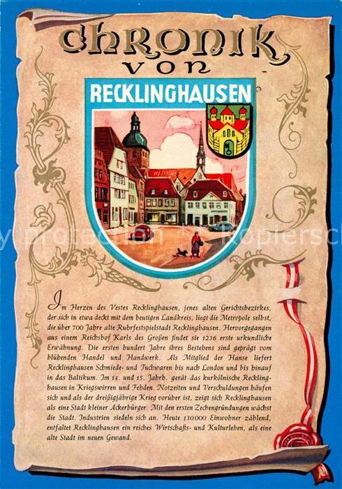 Recklinghausen Westfalen Chronik Stadtansicht