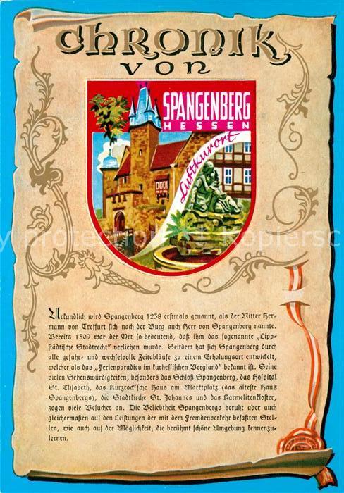 Spangenberg Hessen Chronik Burg