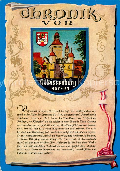 Weissenburg Bayern Schloss Chronik