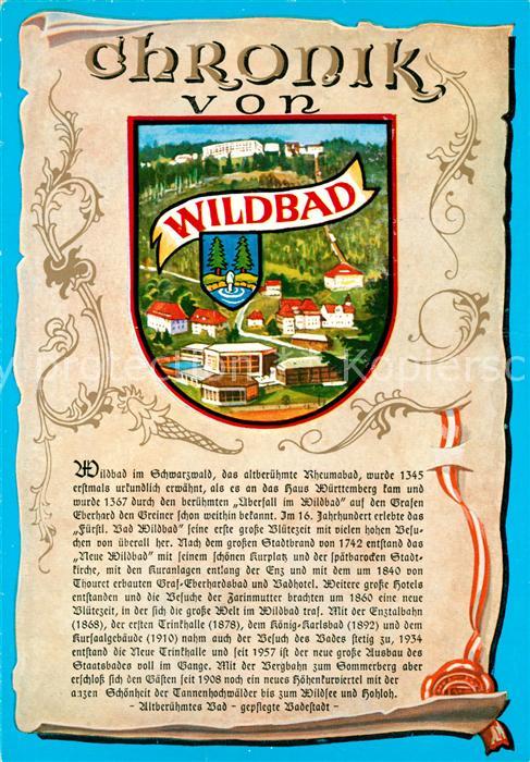 Wildbad Schwarzwald Panorama Chronik