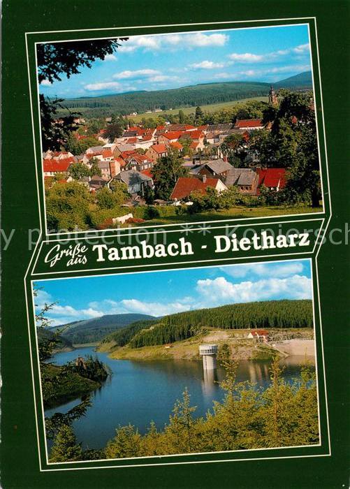 Tambach-Dietharz Panorama Schmalwassertalsperre Trinkwasserentnahmeturm