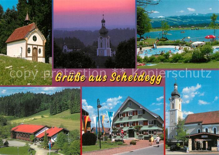 Scheidegg Allgaeu Freibad Kirche
