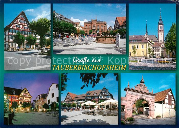 Tauberbischofsheim Fachwerk Stadttor Marktplatz