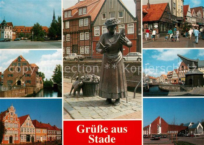 Stade Niederelbe Skulptur Partie am Fluss