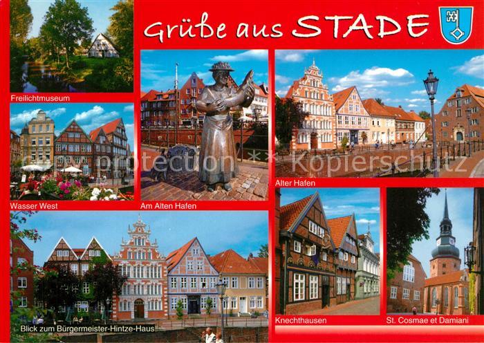 Stade Niederelbe Freilichtmuseum Alter-Hafen Knekchthausen Wasser-West Buergerme