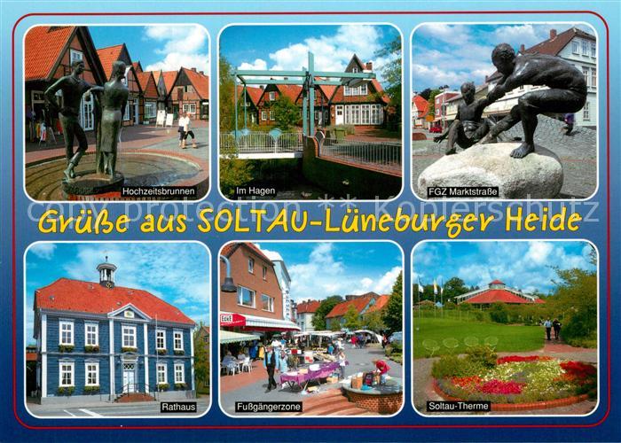 Soltau Hagen Hochzeitsbrunne Therme Rathaus FGZ Marktstrase Skulptur