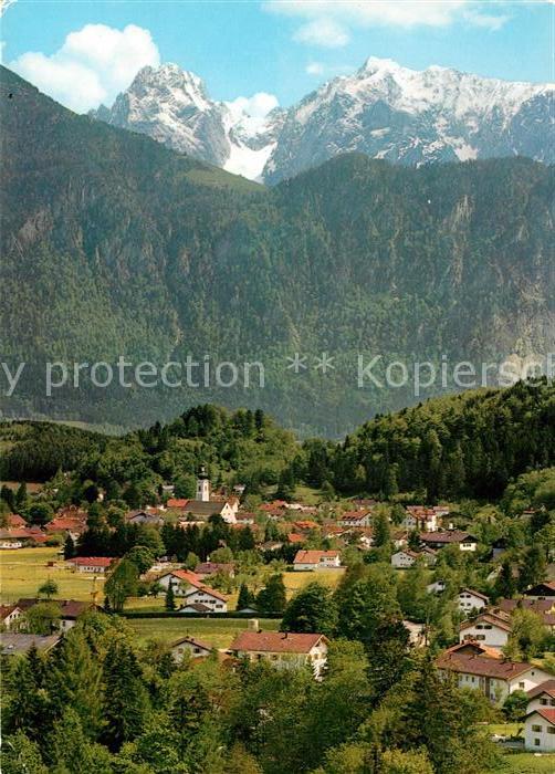 Oberaudorf mit Kaisergebirge Ellmauerhoalt Sonneck