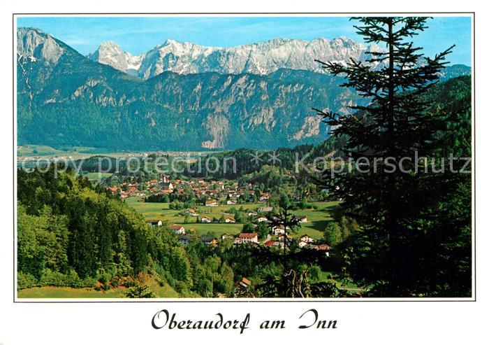 Oberaudorf mit Kaisergebirge