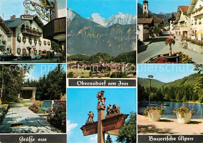 Oberaudorf Dorfstrasse Luegsteinsee Wegweiser