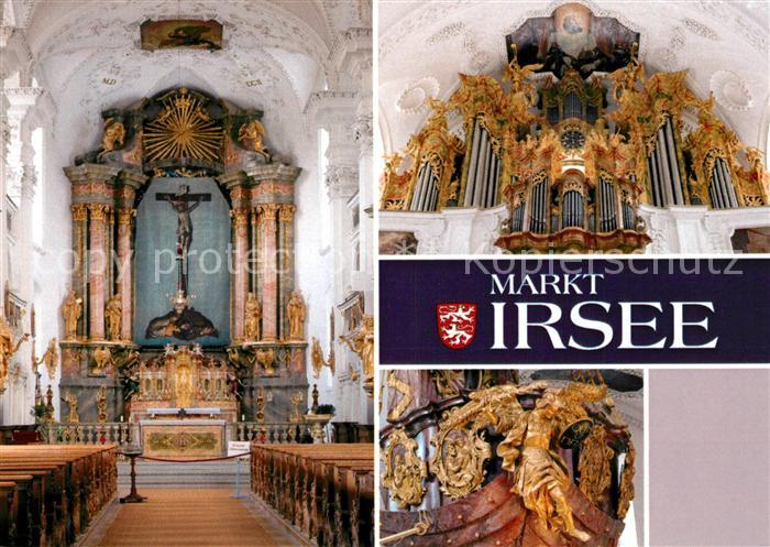 Irsee Klosterkirche Hochaltar mit Fastentuch