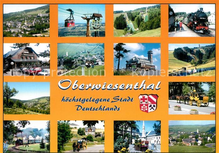 Oberwiesenthal Erzgebirge Postkutsche Seilbahn Dampflok