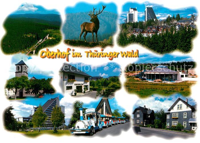 Oberhof Thueringen Sprungschanze Hirsch Touristenbahn