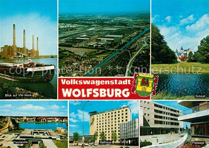 Wolfsburg VW-Werk Schloss Teichbreite Rathaus