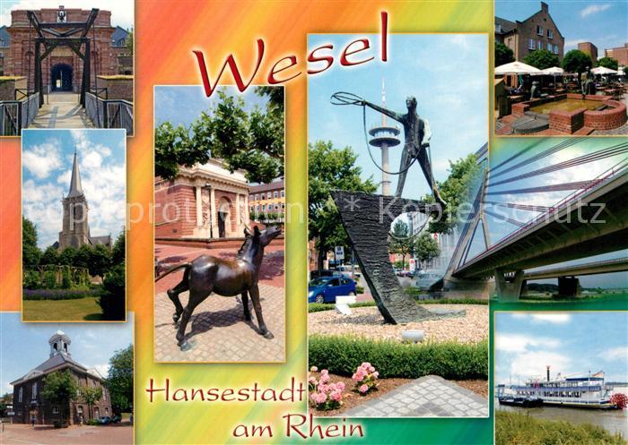 Wesel Rhein Hansestadt Rhein Ziehbruecke