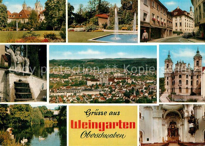 Weingarten Baden Fliegeraufnahme Brunnen Basilika