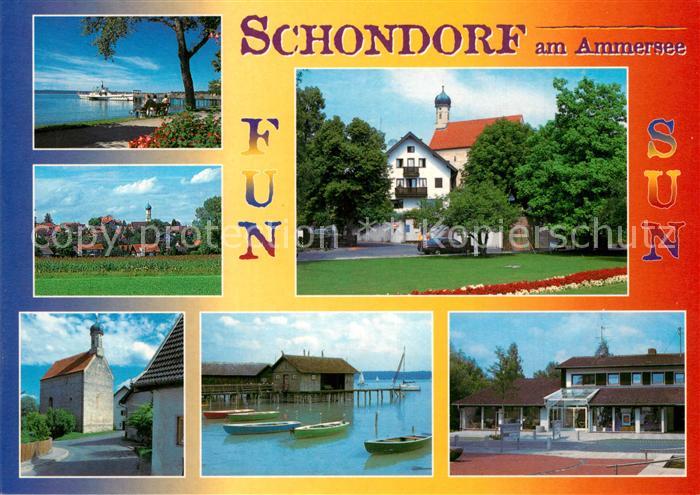 Schondorf Ammersee Bootshaus Kirche