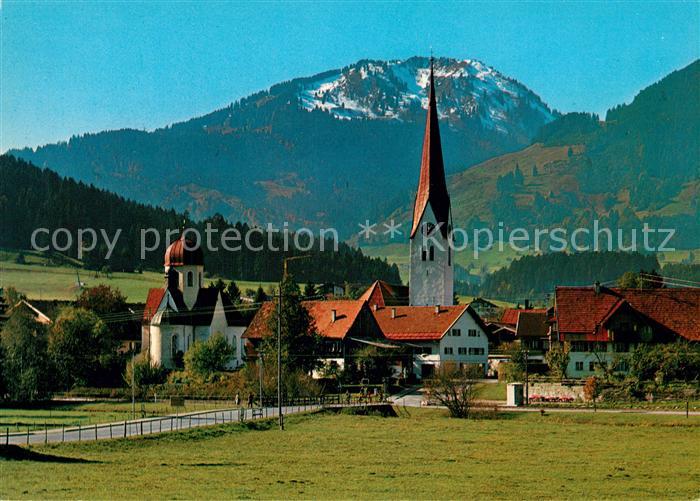 Fischen Allgaeu Kirchenpartie mit Wannenkopf