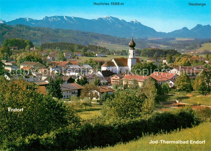 Endorf Bad mit Hochries und Heuberge