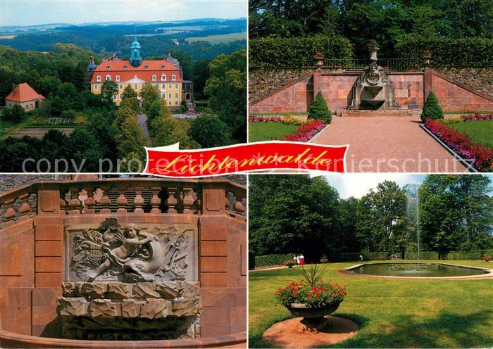 Lichtenwalde Sachsen Barockgarten mit Wasserkuensten