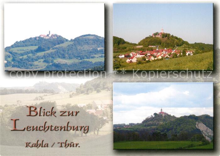 Kahla Thueringen mit Leuchtenburg