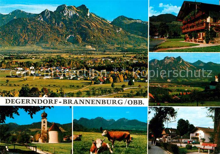 Degerndorf Inn Fliegeraufnahme Brannenburg Kuehe Bauernhaus