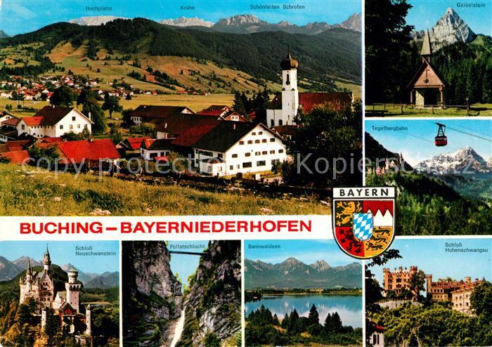 Bayerniederhofen Buching Tegelbergbahn Schloss-Neuschwanstein Poellatschschlucht