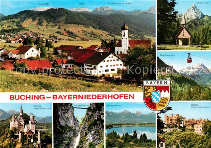 Bayerniederhofen Buching Tegelbergbahn Schloss-Neuschwanstein Poellatschschlucht