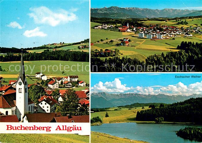 Buchenberg Allgaeu Fliegeraufnahme Eschacher-Weiher