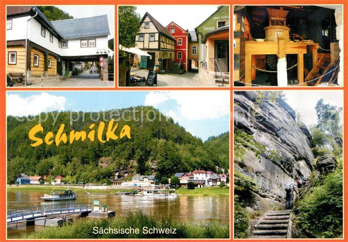 Schmilka Muehle Elbfaehre Hirschmuehle Rotkelchenstiege