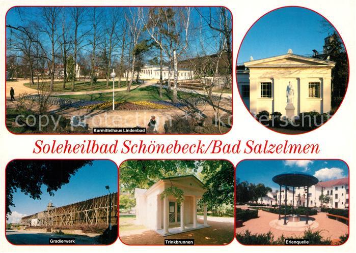 Schoenebeck Elbe Soleheilbad Kurmittelhaus Gradierwerk Trinkbrunnen Erlenquelle