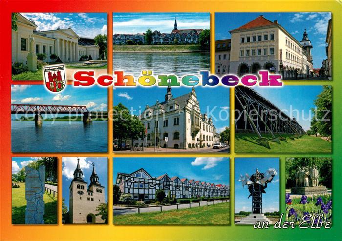 Schoenebeck Elbe Brueckenpartie Fachwerk