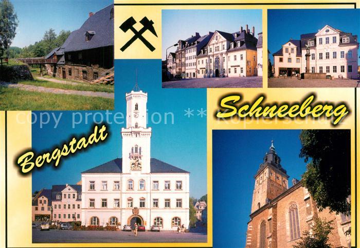 Schneeberg Erzgebirge Pochwerk Siebenschlehen Buergerhaus Markt