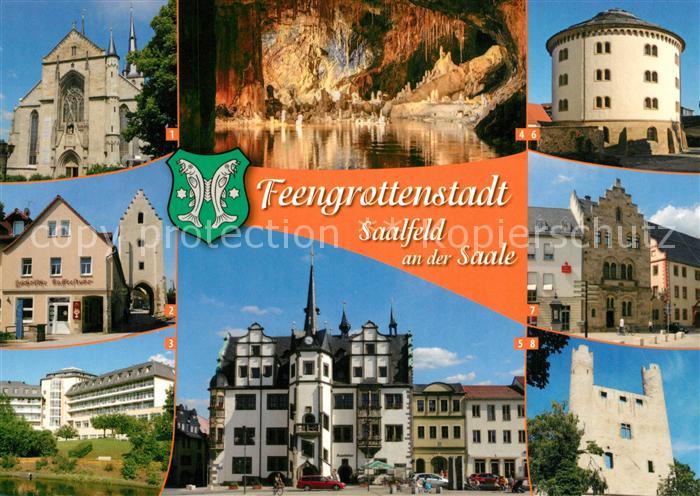 Saalfeld Saale Feengrottenstadt Saaltor Klinik-Bergfried Amtsgefaengnis heute St
