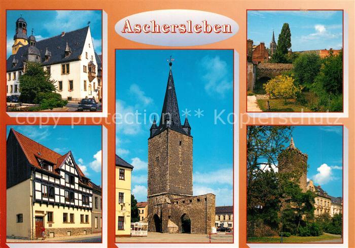 Aschersleben Sachsen-Anhalt Kirche Turm Fachwerk