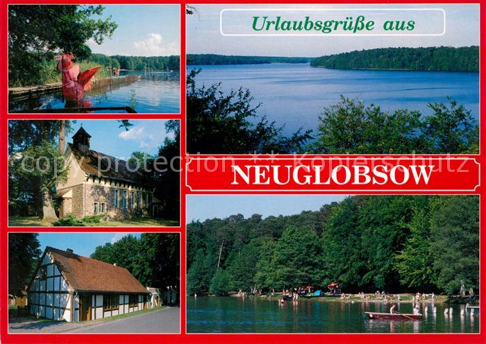 Neuglobsow Roter-Hahn Glasmacherkunst Grosser-Stechlinsee Strand