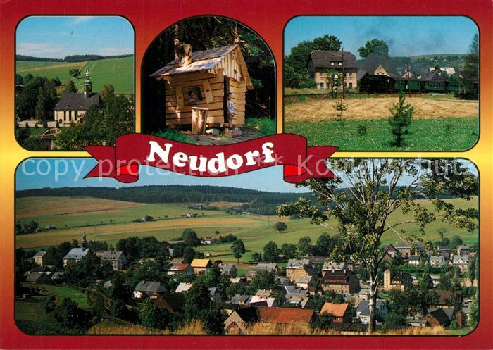 Neudorf Erzgebirge Kirche Schutzhuette Fichtelbergbahn