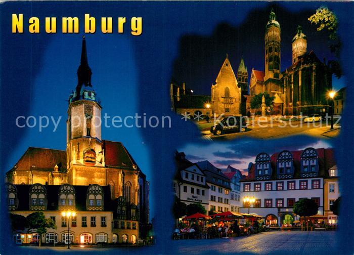 Naumburg Saale Kirchen bei Nacht