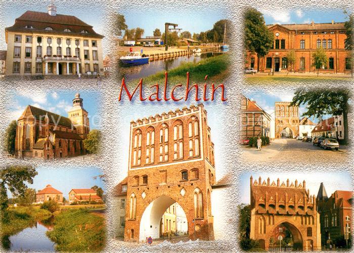 Malchin Demmin Stadttore Kirche Hafen