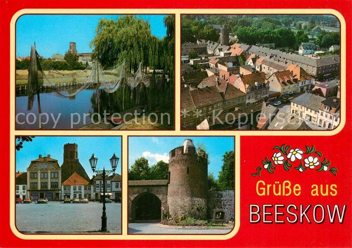 Beeskow Fischerkiez Markt Kirche Stadtmauer