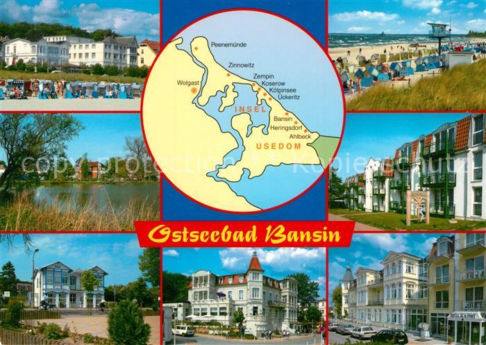 Bansin Ostseebad Strand Reha Kliniken Panoramakarte