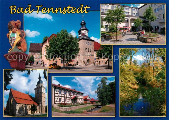 Bad Tennstedt Brunnenl?we Rathaus Median Klinik Trinitatiskirche Promenade Oede