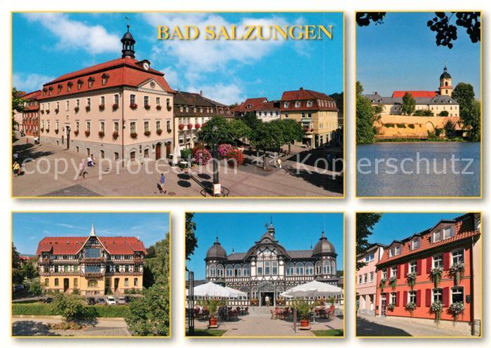 Bad Salzungen Markt Rathaus Burgsee Schnepfenburg Stadtkirche Gradierwerk