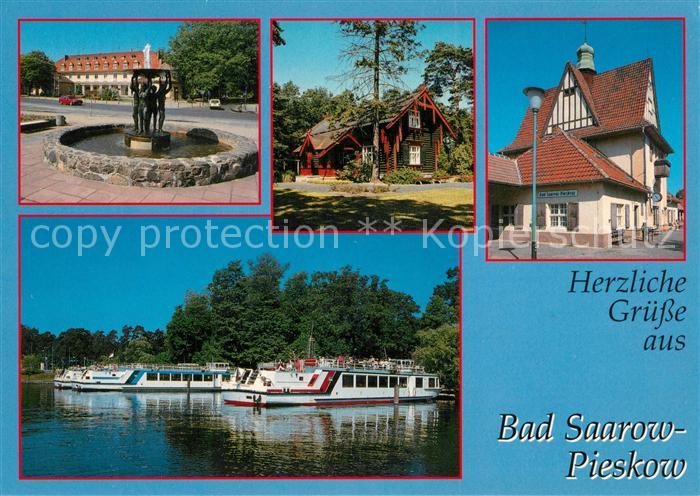 Pieskow Bad Saarow Zentrum Gedenkst?tte Bahnhof Anlegestelle Schwanenwiese