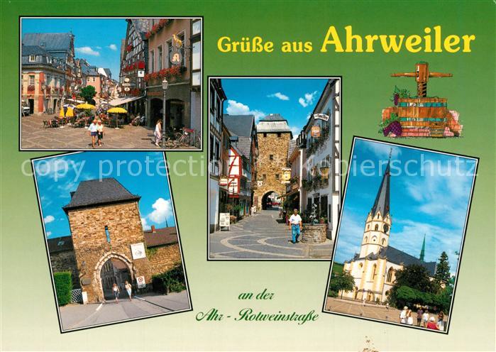 Ahrweiler Ahr Marktplatz Stadttor Kirche