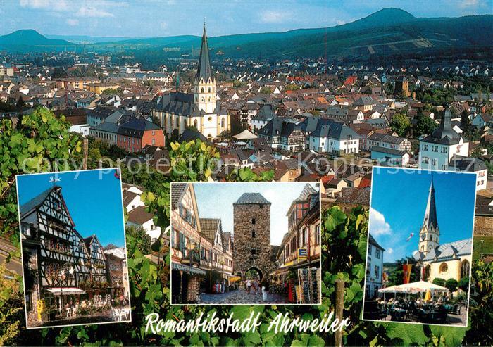 Ahrweiler Ahr Panorama Stadttor Marktplatz Kirche Fachwerkhaus