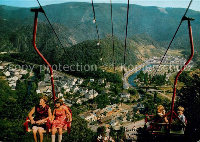 Altenahr Blick von der Sessel Seilbahn