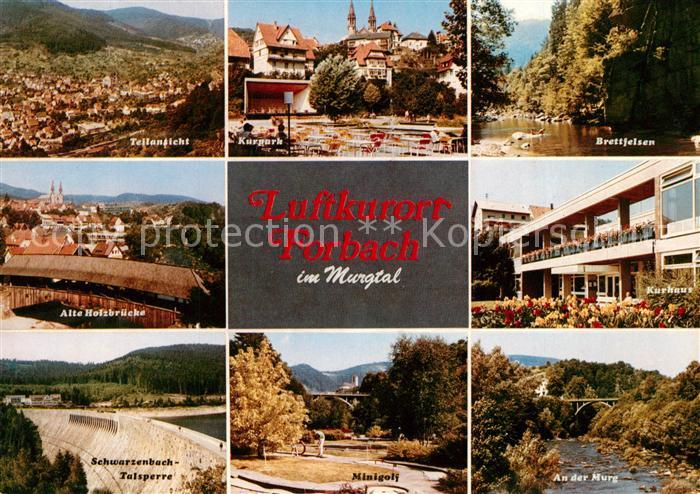 Forbach Baden Kurpark Alte Holzbr?cke Kurhaus Murg Minigolf Talsperre Brettfelse