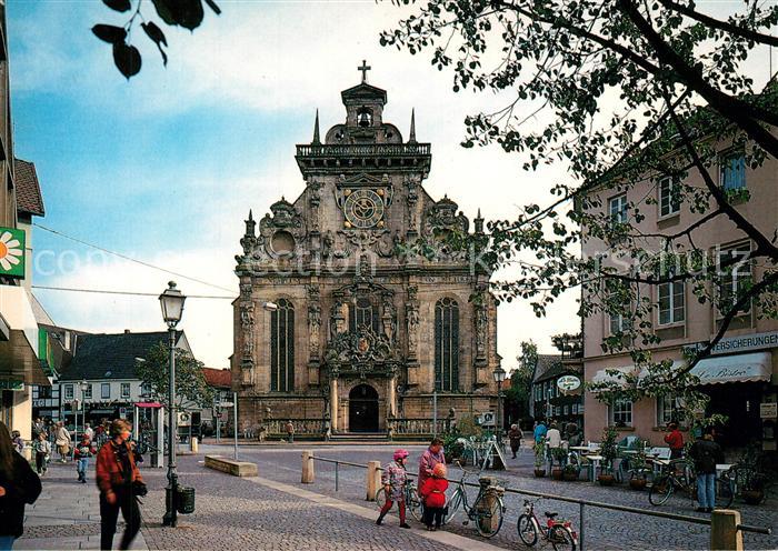 Bueckeburg Fu?g?ngerzone Lange Stra?e Stadtkirche