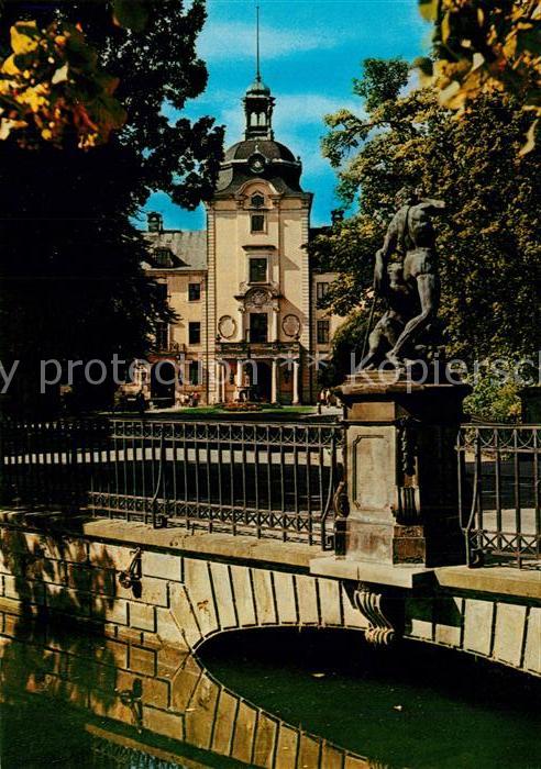 Bueckeburg Schloss Schlossbr?cke Bronzeplastik Adrian de Vries Venus und Adonis